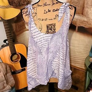 Handkerchief Style Silk Top Size S